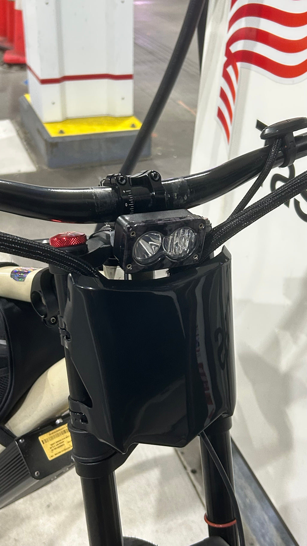 Glossy Black Motocutz Front Plate