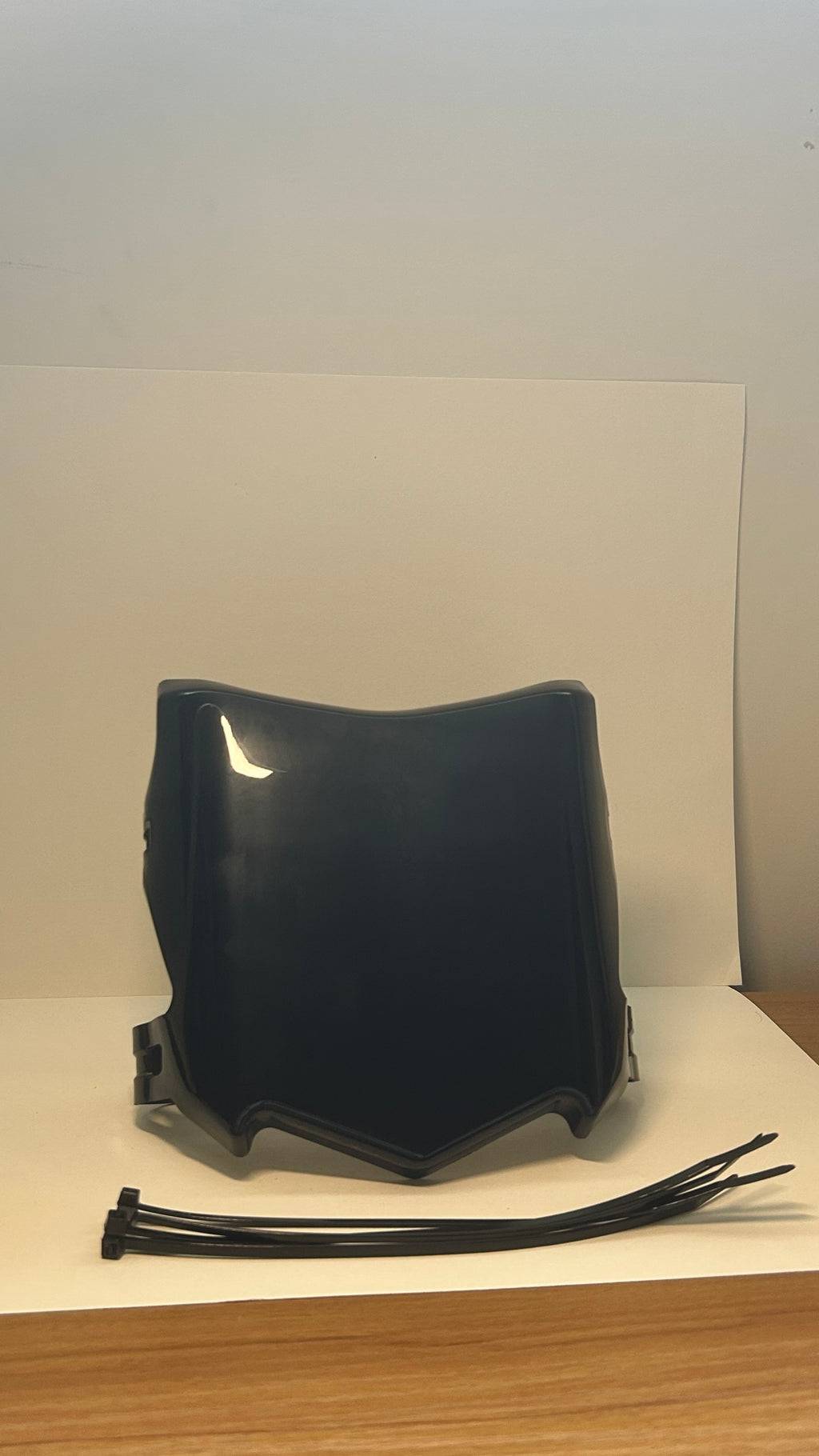 Glossy Black Motocutz Front Plate