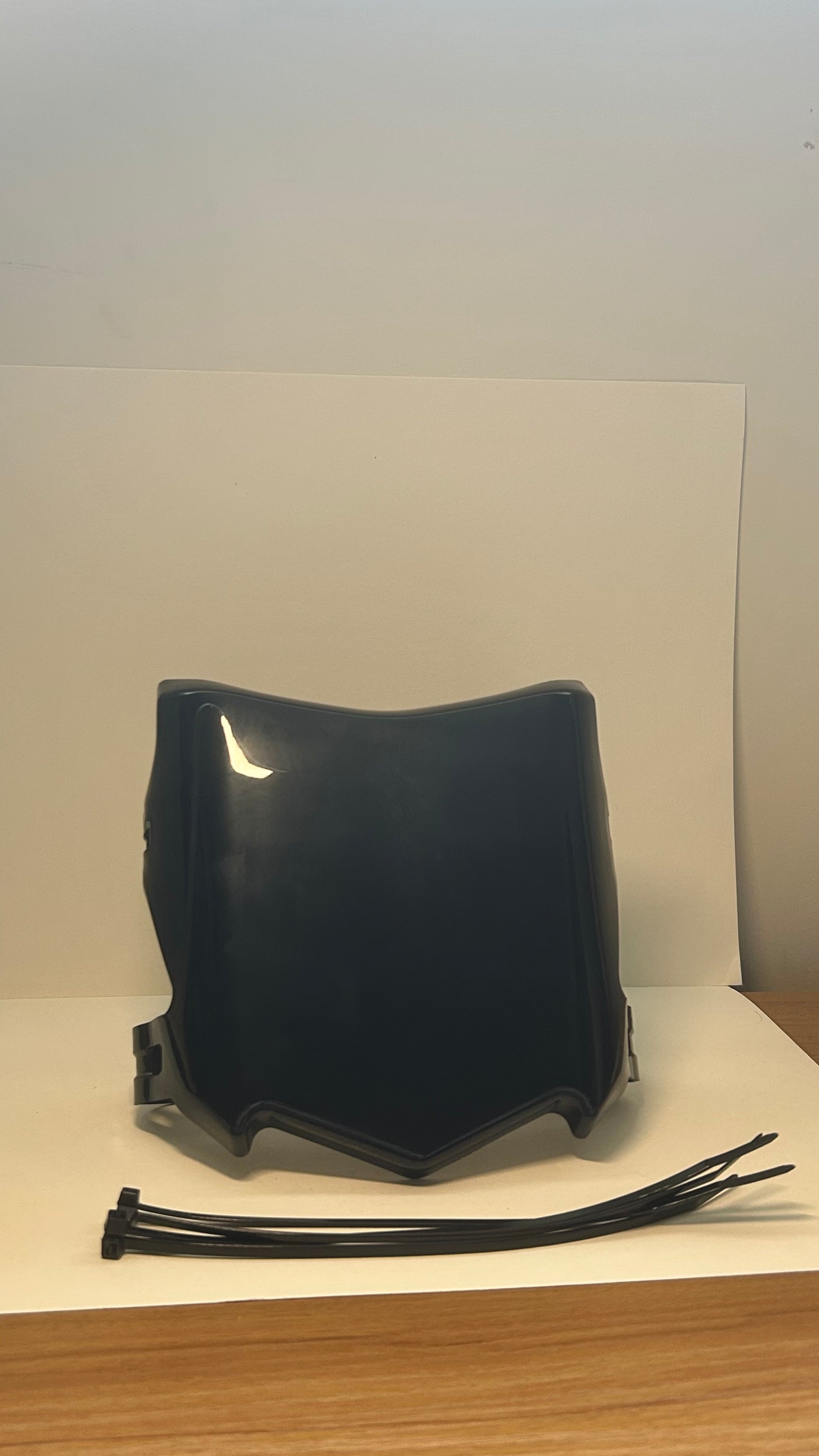 Glossy Black Motocutz Front Plate