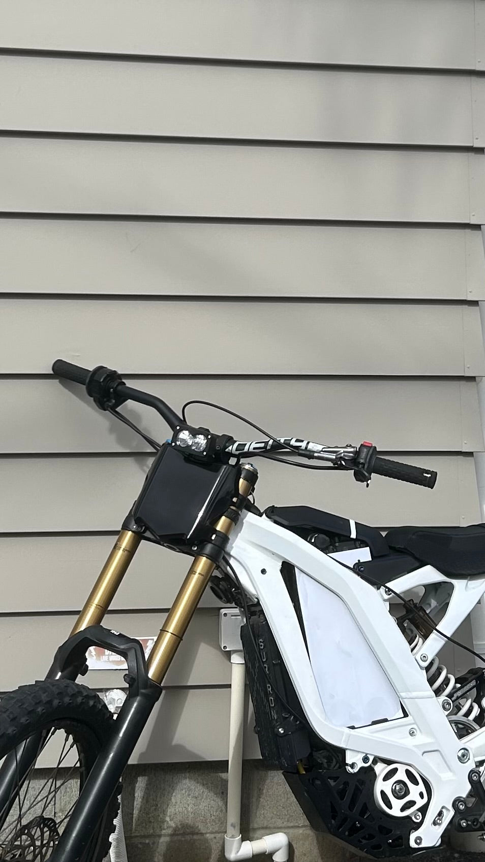 Glossy Black Motocutz Front Plate